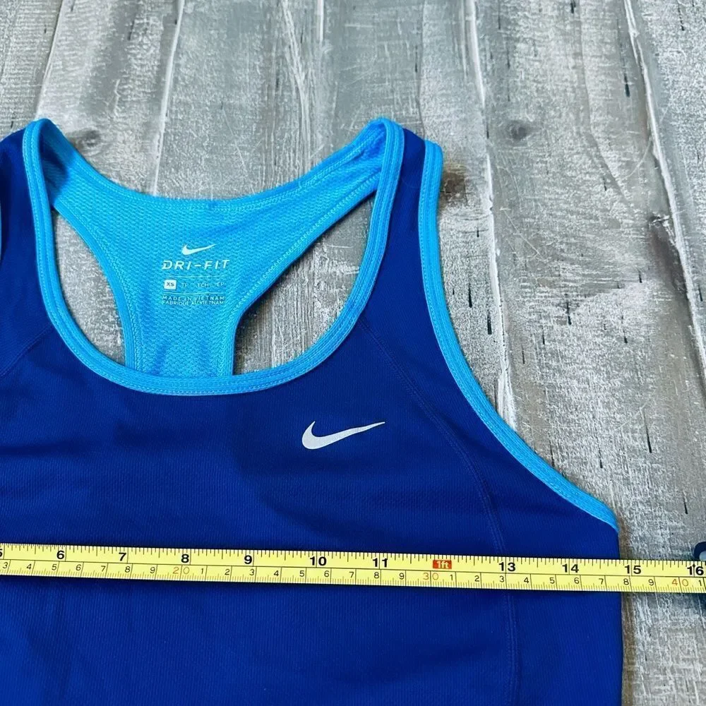 Nike Women's Blue Breathable Lightweight Active Tank Top XS